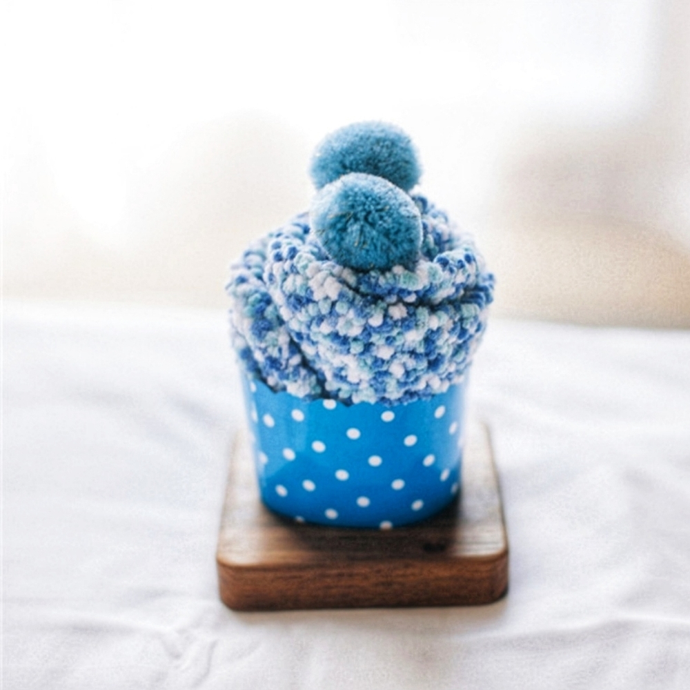 Blueberry Cozy Cup Cake Cotton Socks